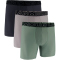 3er Pack UNDER ARMOUR Performance Tech Solid 6" Boxershorts Herren 050 - gray dawn XS
