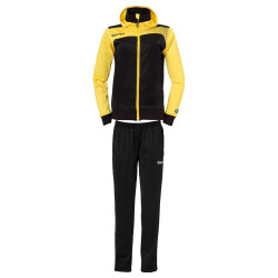 Kempa Emotion Kapuzen-Trainingsanzug Damen schwarz/gelb 34