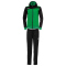 Kempa Emotion Kapuzen-Trainingsanzug Damen gr&uuml;n/schwarz 34