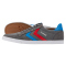hummel Slimmer Stadil Low-Top Sneaker castlerock/ribbonred/bril blue 36