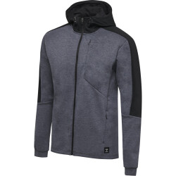 hummel hmlTROPPER Freizeit Kapuzenjacke Herren black iris...