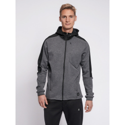 hummel hmlTROPPER Freizeit Kapuzenjacke Herren black iris...