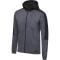 hummel hmlTROPPER Freizeit Kapuzenjacke Herren black iris melange L
