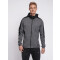 hummel hmlTROPPER Freizeit Kapuzenjacke Herren black iris melange L