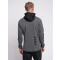 hummel hmlTROPPER Freizeit Kapuzenjacke Herren black iris melange L