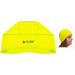 Pure2Improve Lauf Mütze gelb S/M