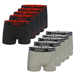10er Pack Kappa Trunk Boxershorts 005 anthrazit/grau L