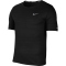 NIKE Dri-FIT Miler kurzarm Laufshirt Herren black/reflective silver S