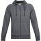 UNDER ARMOUR Rival Fleece Kapuzenjacke Herren pitch gray light heather XXL