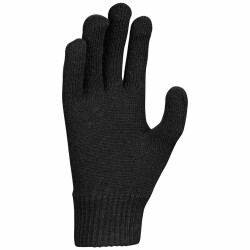 NIKE Swoosh Knit Strick-Handschuhe Kinder 010 black/white S/M