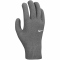 NIKE Swoosh Knit 2.0 Strick-Handschuhe 084 smoke grey/white S/M