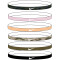 6er Pack NIKE Printed Haarbänder mit Silikonstreifen 986 black/pink foam/orange