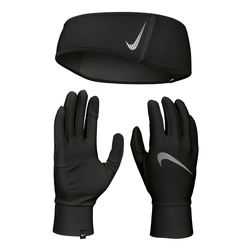 NIKE Essential Laufset Headband + Handschuhe Herren 082...