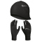 NIKE Dri-FIT Winterset Essential Laufset M&uuml;tze+Handschuhe Damen 082 black/black/silver XS/S