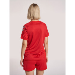 hummel LEAD kurzarm Polyester Trikot Damen true red M