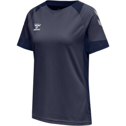 hummel LEAD kurzarm Polyester Trikot Damen marine XS