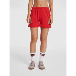 hummel LEAD Damen Polyester Shorts true red S