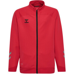 hummel LEAD Polyester Zip Jacke Kinder true red 128