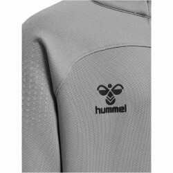 hummel LEAD 1/2-Zip Pullover Kinder grey melange 116