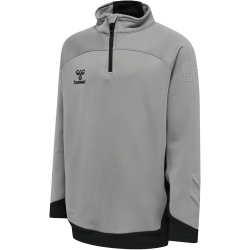 hummel LEAD 1/2-Zip Pullover Kinder grey melange 176