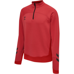 hummel LEAD 1/2-Zip Pullover Kinder true red 128