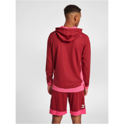 hummel LEAD Polyester Hoodie biking red S