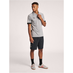 hummel LEAD Funktions-Poloshirt grey melange M