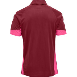 hummel LEAD Funktions-Poloshirt biking red M