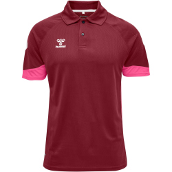 hummel LEAD Funktions-Poloshirt biking red M