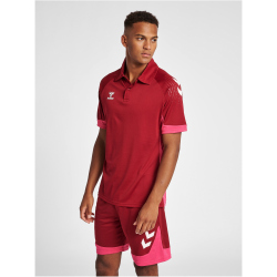 hummel LEAD Funktions-Poloshirt biking red M