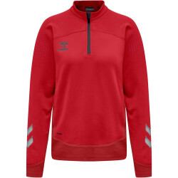 hummel LEAD Damen 1/2-Zip Pullover true red XL
