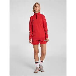 hummel LEAD Damen 1/2-Zip Pullover true red XL