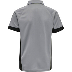 hummel LEAD Funktions-Poloshirt Kinder grey melange 116