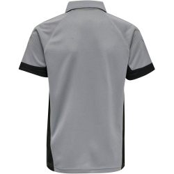 hummel LEAD Funktions-Poloshirt Kinder grey melange 176