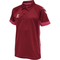 hummel LEAD Funktions-Poloshirt Kinder biking red 116