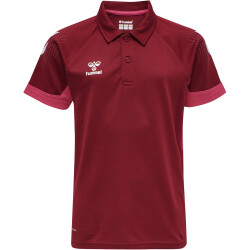 hummel LEAD Funktions-Poloshirt Kinder biking red 116