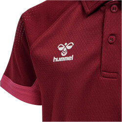 hummel LEAD Funktions-Poloshirt Kinder biking red 116
