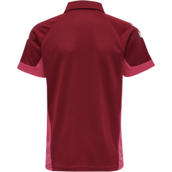 hummel LEAD Funktions-Poloshirt Kinder biking red 140