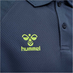 hummel LEAD Funktions-Poloshirt Kinder dark denim 116