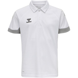 hummel LEAD Funktions-Poloshirt Kinder white 116