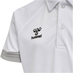 hummel LEAD Funktions-Poloshirt Kinder white 116