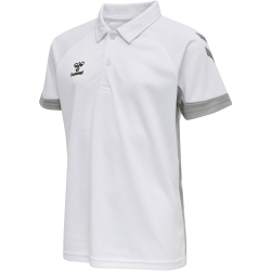 hummel LEAD Funktions-Poloshirt Kinder white 176