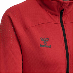 hummel LEAD Damen Polyester Zip Jacke true red XS