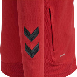 hummel LEAD Damen Polyester Zip Jacke true red XS