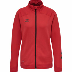 hummel LEAD Damen Polyester Zip Jacke true red M