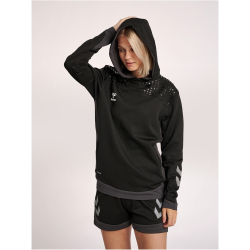 hummel LEAD Damen Polyester Hoodie black XS