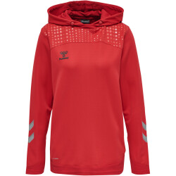 hummel LEAD Damen Polyester Hoodie true red L