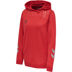 hummel LEAD Damen Polyester Hoodie true red XL