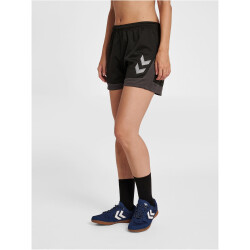 hummel LEAD Damen Polyester Shorts black S