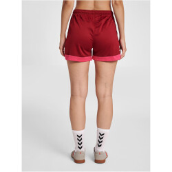 hummel LEAD Damen Polyester Shorts biking red S